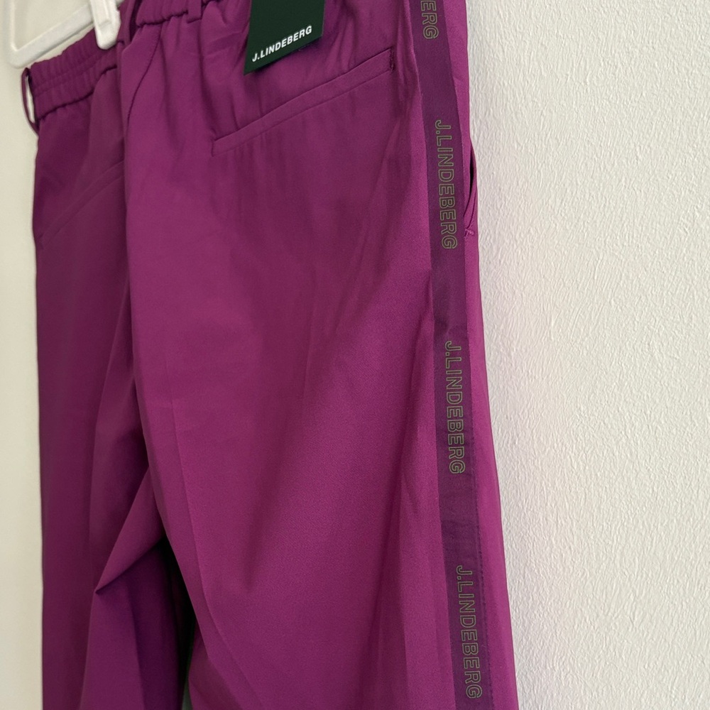 Men's Micro Stretch Jogger Pants - Deep Plum - Picture 3 of 6